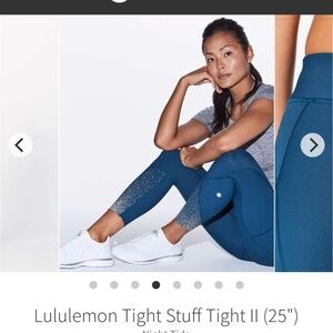 Lululemon Tight Stuff Tight II (25") Night Tide Size 6